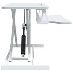 vidaXL Bureau de travail réglable 90x40x(13-50) cm Acier et bois