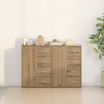 vidaXL Buffet 2 Pièces Chêne artisanal 60 x 31 x 84 cm Bois d'ingénierie
