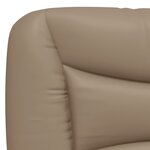 vidaXL Cadre de lit sans matelas Hvar cappuccino 80x200 cm similicuir
