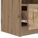 vidaXL Meuble TV 102 x 34 5 x 47 cm Chêne artisanal Bois d'ingénierie