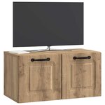 vidaXL Meuble TV mural 59 5 x 31 x 30 cm Chêne artisanal