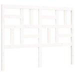vidaXL Cadre de lit sans matelas blanc bois de pin massif