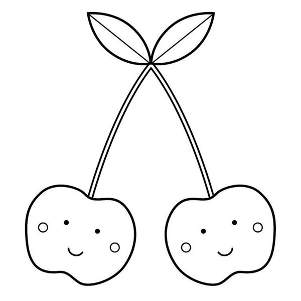 Tampon en bois - Cerises