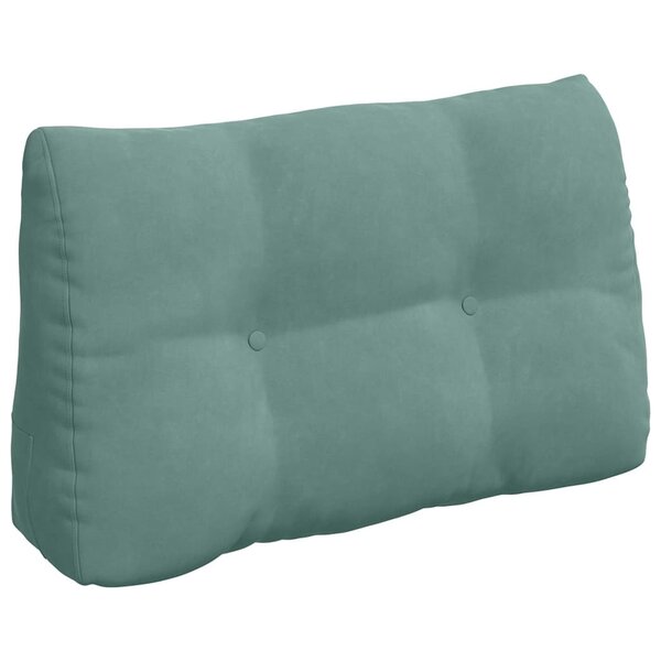 vidaXL Coussin de Dos Vert Mer 80 x 24 x 50 cm Velours