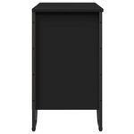vidaXL Armoire lavabo de salle de bain noir 60x35x60 cm