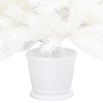 Vidaxl arbre de noël artificiel aiguilles réalistes blanc 90 cm