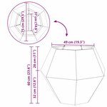 vidaXL Jardinière 2 Pièces Argent 75 x 75 x 60 cm Acier galvanisé