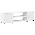 vidaXL Ensemble meuble TV Montage mural 4 Pièces Blanc Bois d'ingénierie