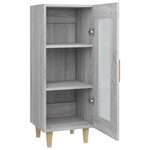 vidaXL Buffet Sonoma gris 34 5x34x90 cm Bois d'ingénierie
