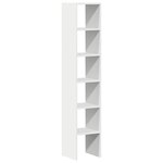 vidaXL Bibliothèques 2 Pièces empilable blanc 30x30x80 cm bois ingénierie