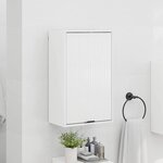 vidaXL Cabinet de salle de bain Blanc brillant 39 x 23.5 x 65 cm
