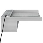 vidaXL Déversoir pour cascade avec LED RVB Inox 60 cm