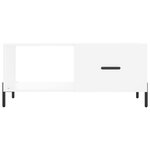 vidaXL Table basse blanc 90x50x40 cm bois d'ingénierie