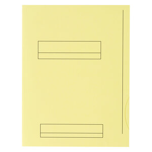 Chemises dossier 2 rabats oxford 24 x 32 cm jaune pastel - paquet de 50