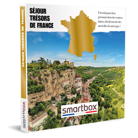 SMARTBOX - Coffret Cadeau - Séjour et trésors de France - Plus de 100 séjours découverte en France