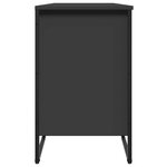 vidaXL Armoire à chaussures noir 90x38x61 5 cm bois d'ingénierie