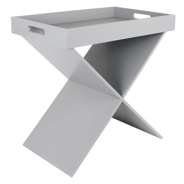 Table d'appoint croisillons avec plateau amovible