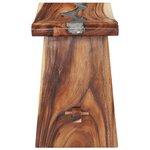 vidaXL Tabouret Bois de Suar solide et polyrésine