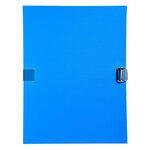 Chemise À Sangle Dos Extensible Avec Rabat En Pied Et Boucle À Coulisseau Cranté - Polypropylène - Bleu Clair - X 10 - Exacompta