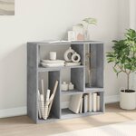 vidaXL Meubles TV 2 Pièces gris béton 75x30x50 cm bois d'ingénierie