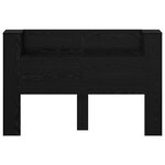 vidaXL Cabinet de Tête de Lit avec LED Chêne Noir Bois d'ingénierie