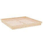 vidaXL Cadre de lit sans matelas bois massif 200x200 cm