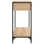 vidaXL Table console chêne sonoma 75x34 5x75 cm bois d'ingénierie