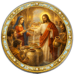 Monnaie WEDDING AT CANA Mysteries of the Rosary 1 Oz Argent 1$ USA 2026