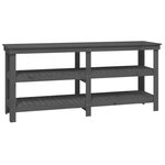 vidaXL Banc de travail Gris 181x50x80 cm Bois de pin massif