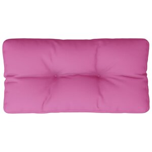 vidaXL Coussin de palette rose 70x40x12 cm tissu