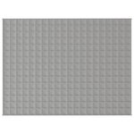 vidaXL Couverture lestée Gris 152x203 cm 7 kg Tissu