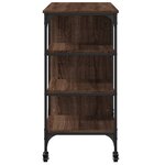 vidaXL Chariot de cuisine chêne marron 100x45x89 5cm bois d'ingénierie