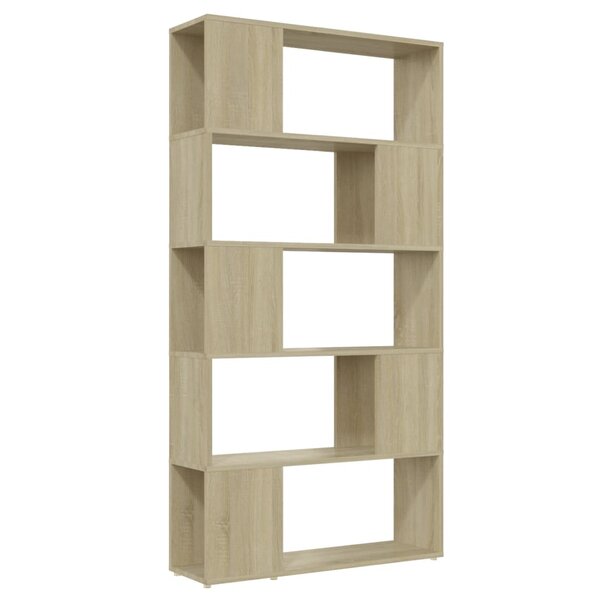 vidaXL Bibliothèque de séparation Chêne sonoma 80x24x155 cm Aggloméré