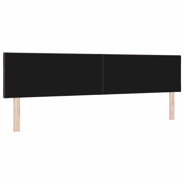 vidaXL Tête de lit Marron foncé tissu