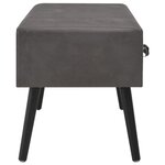 vidaXL Table basse Gris 80x40x46 cm Similicuir