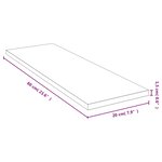 vidaXL Étagère murale 60x20x1 5 cm bambou