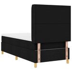 Lit Box Spring vidaXL avec Matelas Noir 100x200 cm en Tissu