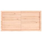 vidaXL Dessus de table 120x60x(2-6) cm bois de chêne massif non traité