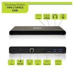 PORT Station d'accueil USB 3.0 901904-EU Type C pour Notebook - 7xPorts USB - 7xUSB 3.0 - RJ-45 - HDMI - DisplayPort - Microphone