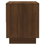 vidaXL Table de chevet Chêne marron 45x34x44 cm Aggloméré