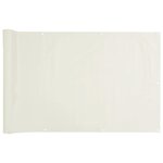 vidaXL Écran d'intimité de balcon blanc 400x75 cm PVC
