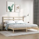 vidaXL Cadre de lit Bois de pin massif 200x200 cm