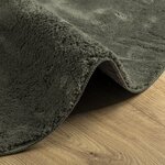 Tapis vidaXL Vert forêt 100x200 cm Polyester Antidérapant