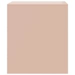 vidaXL Table de chevet rose 34 5x39x44 cm acier