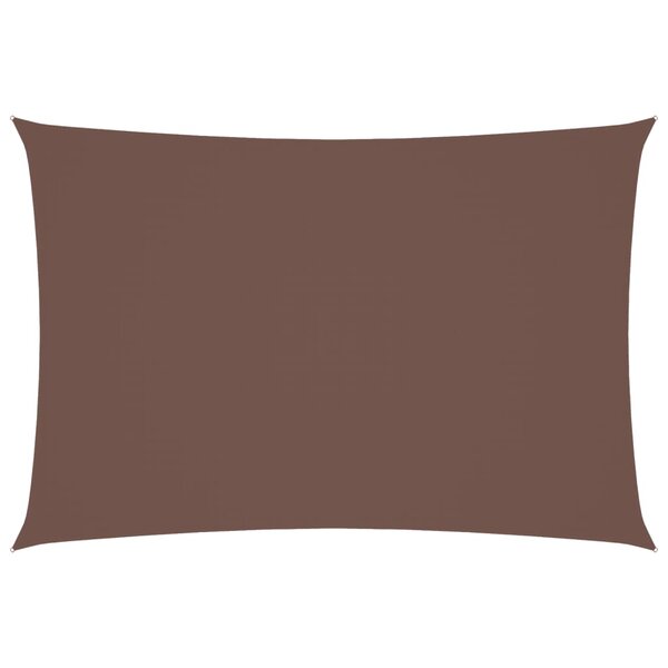 vidaXL Voile de parasol tissu oxford rectangulaire 3x5 m marron