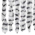 vidaXL Moustiquaire Gris clair et gris foncé 100x220 cm Chenille