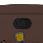 vidaXL Fauteuil de massage inclinable Marron Similicuir