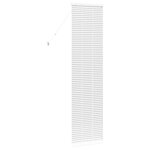 vidaXL Store de Fenêtre avec des rideaux Manuel Blanc Aluminium