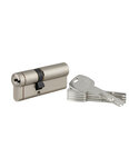 THIRARD - Cylindre double entrée Transit 1  45x30mm  SNAP côté 30  nickelé  5 clés - THIRARD