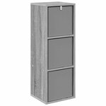 vidaXL Buffet avec tiroir Gris Sonoma 30 5 x 27 x 84 5 cm